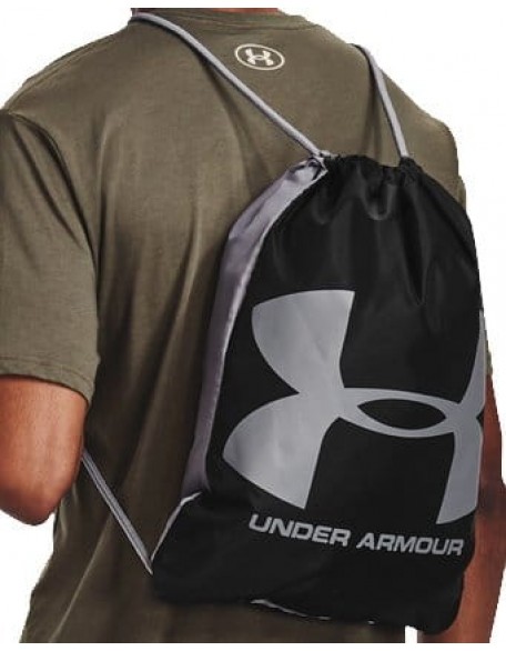 Under Armour UA Ozsee Sackpack, Bolsa de equipaje Unisex Adulto NEGRO