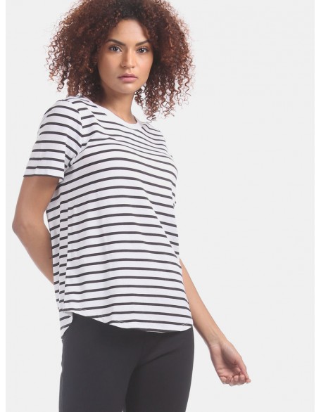 Old Navy Blusa rayas negras