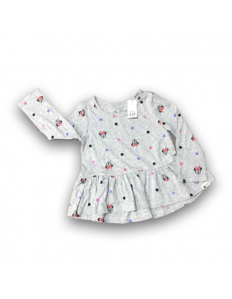 GAP blusa manga larga Disney Minnie 18-24months