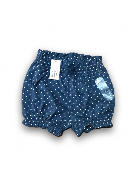 GAP short azul puntos blancos 18-24months