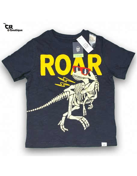 GAP Camisa azul dinosaurio huesos 5Y